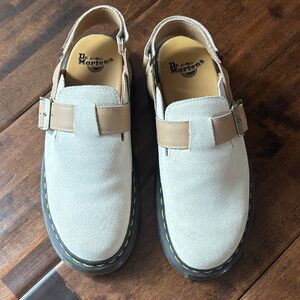 Dr. Martens Men's Cream and Tan Loafers